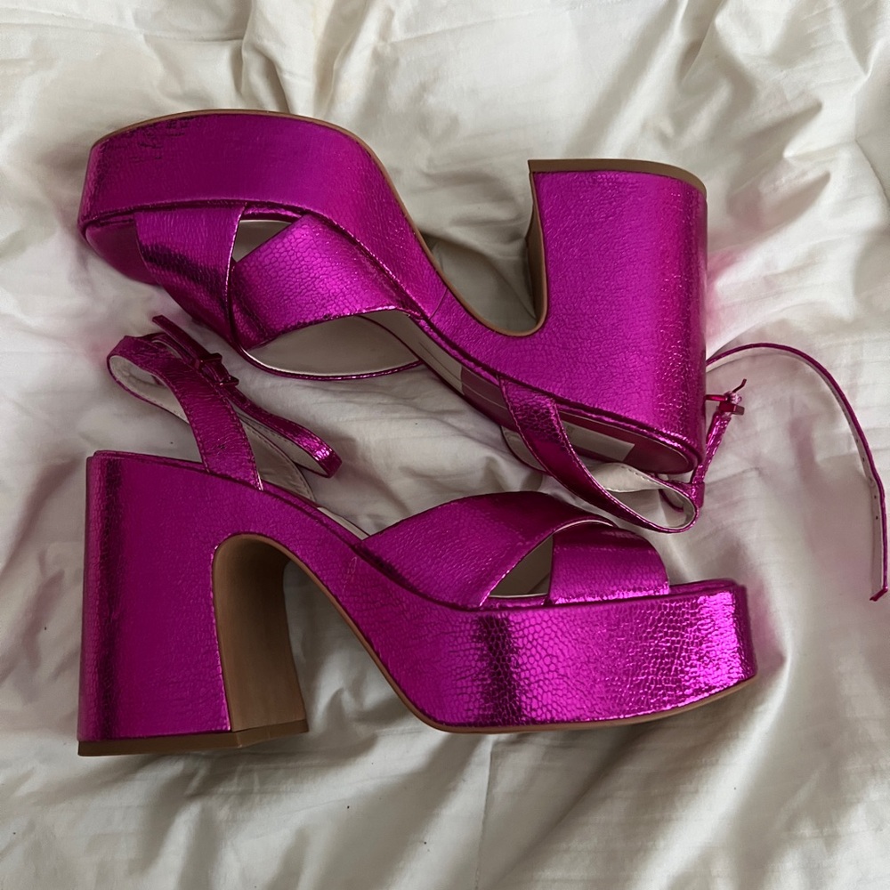 Women's Pink Platform Sandals